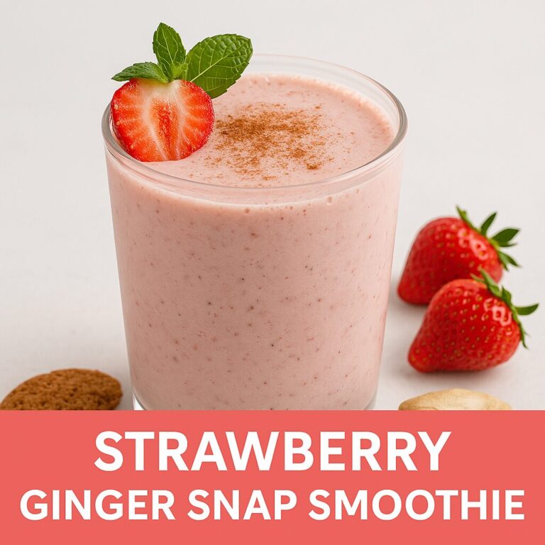 Strawberry Ginger Snap Smoothie: A Fusion of Flavors